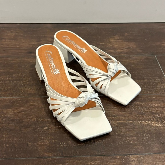 l’intervalle white block heel sandal - Picture 1 of 6